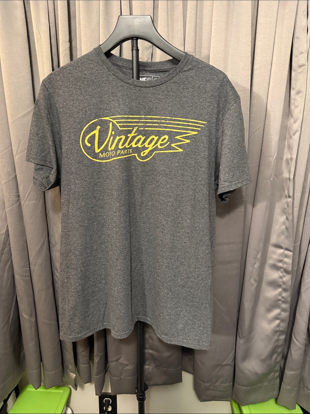 Charcoal Vintage Moto Parts Graphic Tee - Men's